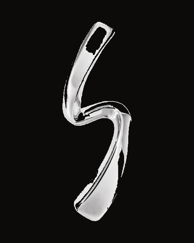 Freeform Necklace or Pendant — 14K Yellow / White Gold