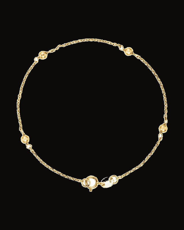 Youth Gold Bead Bracelet — 14K Yellow Gold