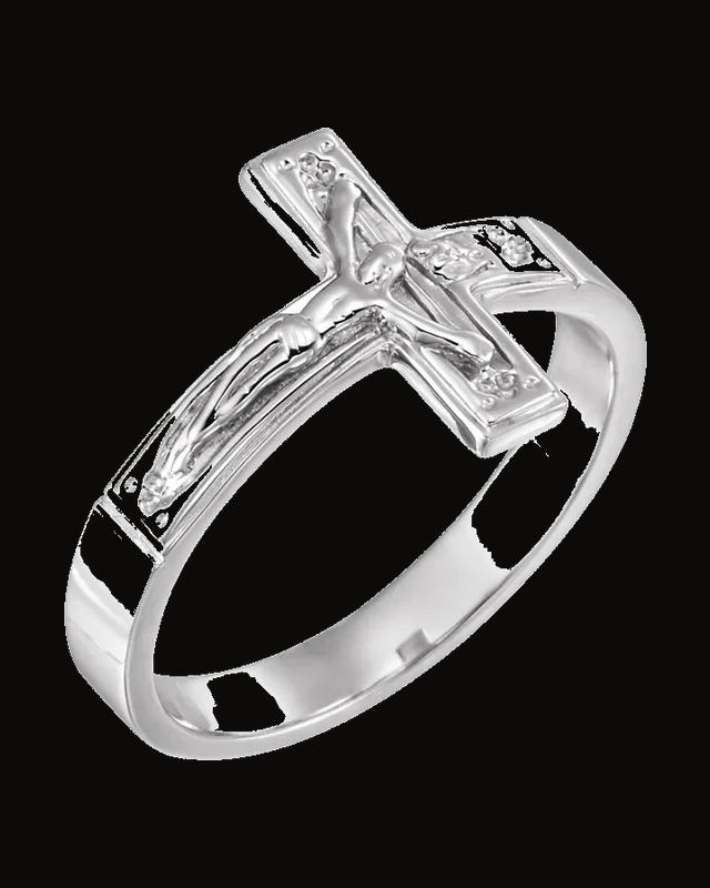 Crucifix Ring — Sterling Silver