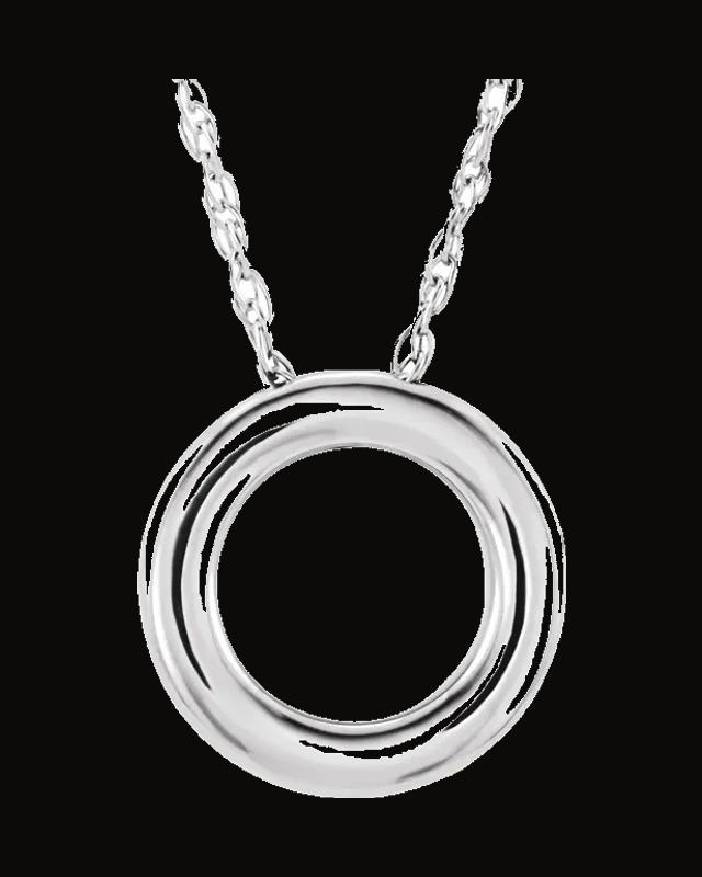 Circle Necklace or Slide Pendant