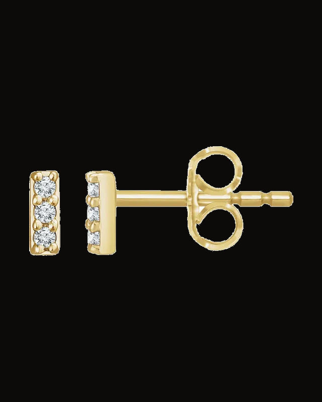 0.05 CTW Lab-Grown Diamond Bar Earrings