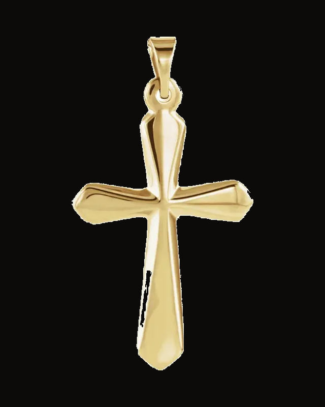 Cross Pendant — 14K Yellow Gold