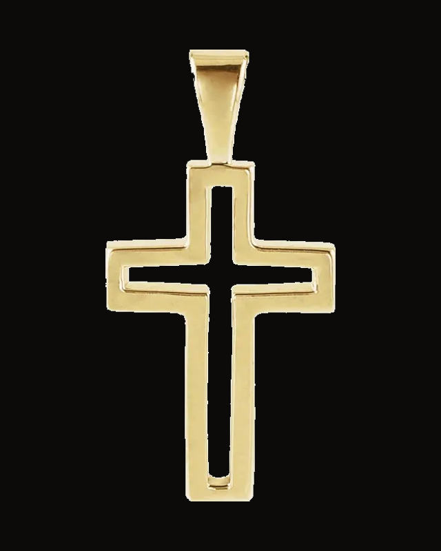 Cross Pendant — 14K Yellow Gold