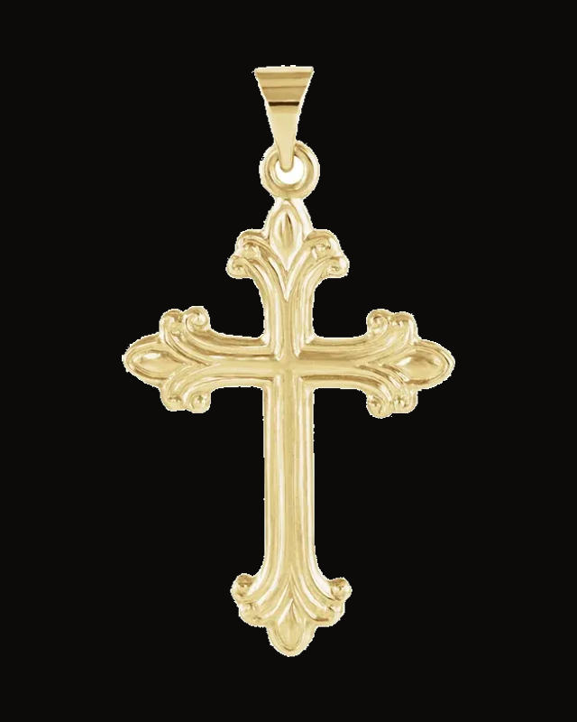 Cross Pendant — 14K Yellow Gold