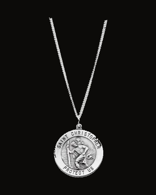 St. Christopher Medal Necklace or Pendant
