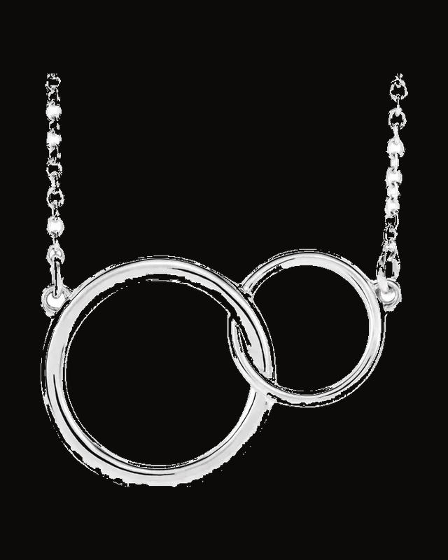 Interlocking Circle Necklace or Center