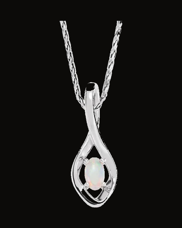 Freeform Necklace or Pendant — Sterling Silver · 5 x 3 mm