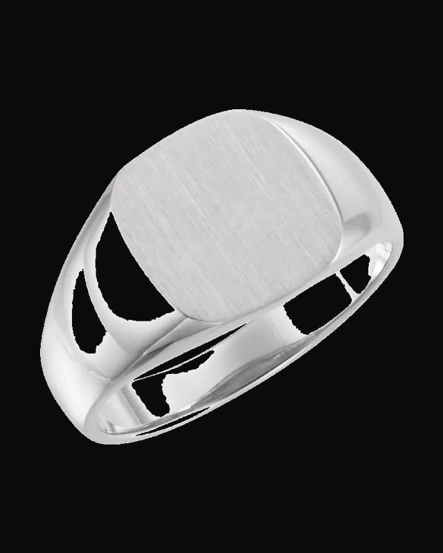 Square Signet Ring — Sterling Silver