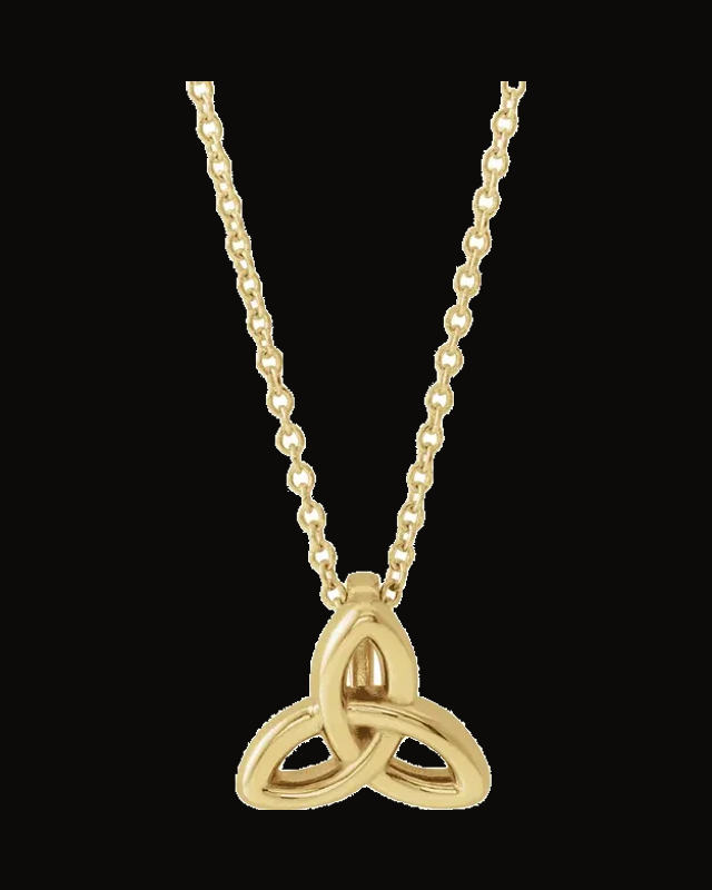 Celtic-Inspired Trinity Necklace or Pendant