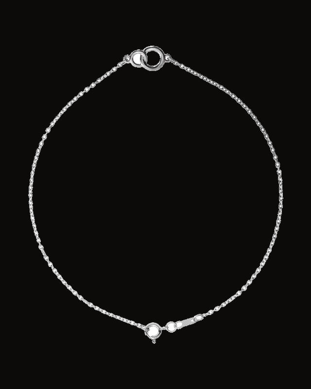 Interlocking Circle Bracelet — Rhodium-Plated on 14K White Gold