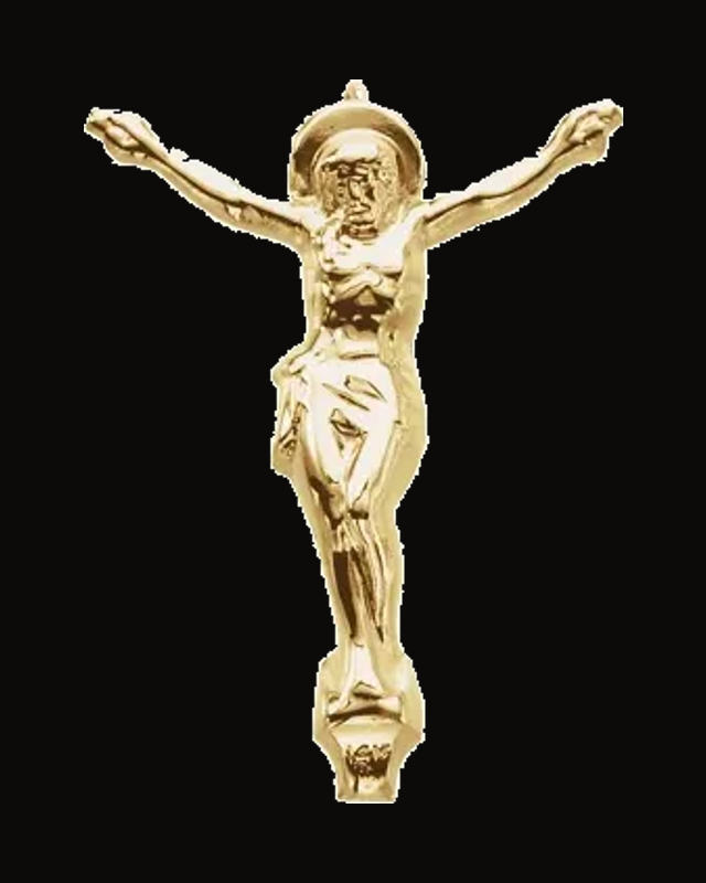 Crucifix Pendant — 14K Yellow Gold