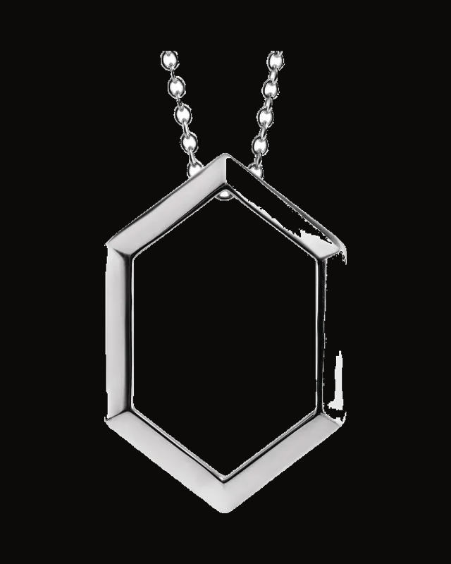 Geometric Necklace or Pendant — Sterling Silver