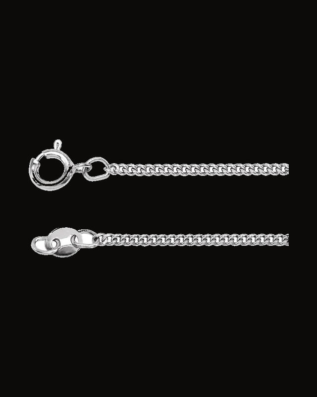 Solid Curb Chain With Spring Ring