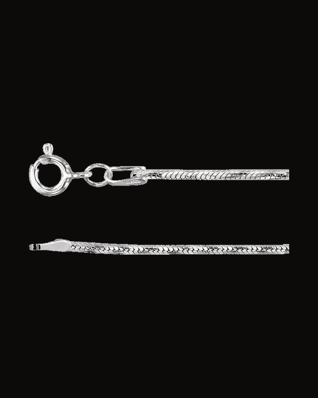 1.25 mm Diamond-Cut Snake Chain — Sterling Silver