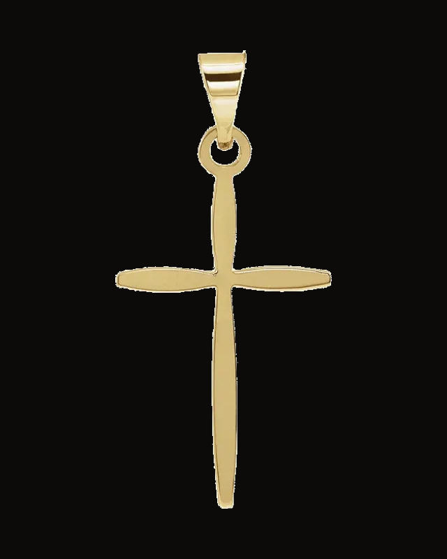Cross Pendant — 14K Yellow Gold