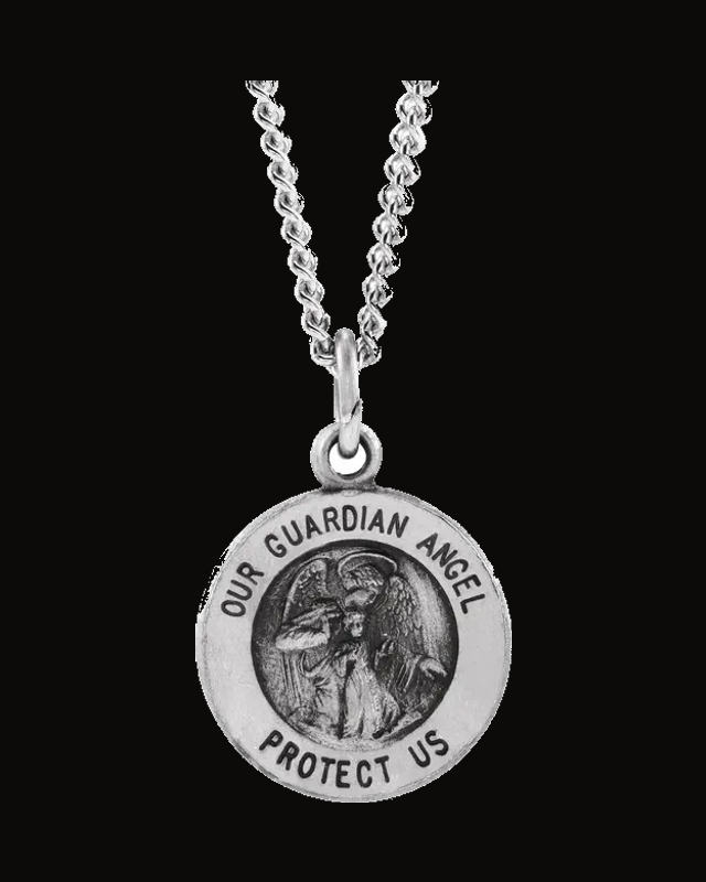 Guardian Angel Medal Necklace or Pendant