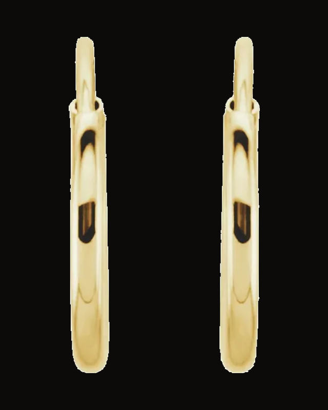 Endless Tube Hoop Earrings