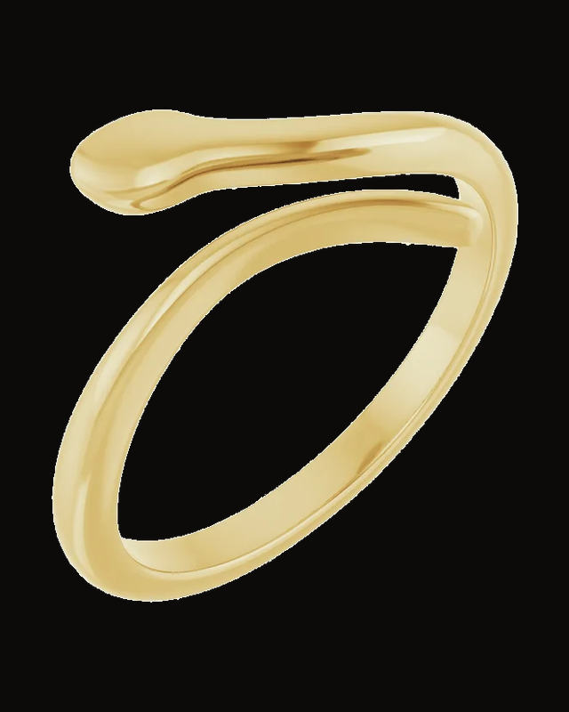 Snake Ring — 14K Yellow Gold · 1.85 mm · Size 7.5
