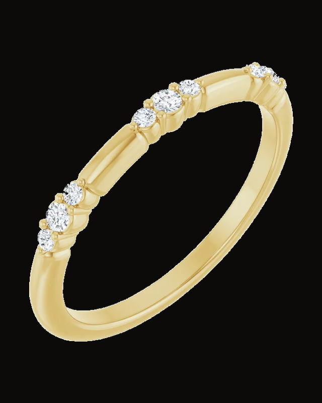 1/8 CTW Lab-Grown Diamond Stackable Ring