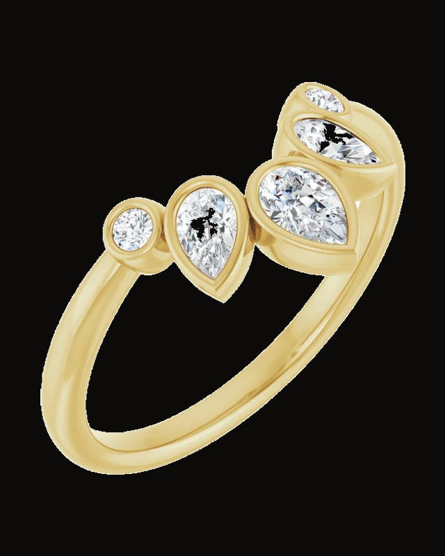 Lab-Grown Diamond Ring — 14K Yellow / White Gold · 2 mm · Size 7
