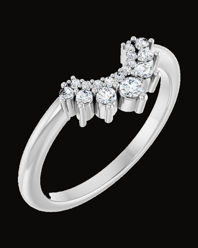 1/6 CTW Lab-Grown Diamond Contour Band
