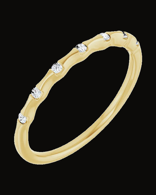 0.07 CTW Lab-Grown Diamond Stackable Ring — 0.95 mm · 1.3 mm · Size 7