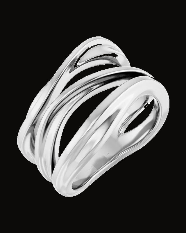 Negative Space Ring — Sterling Silver · 3.73 mm
