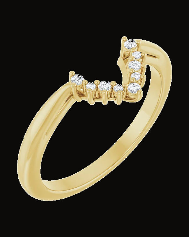 0.06 CTW Natural Diamond Matching Band — 14K Yellow Gold · 2.09 mm