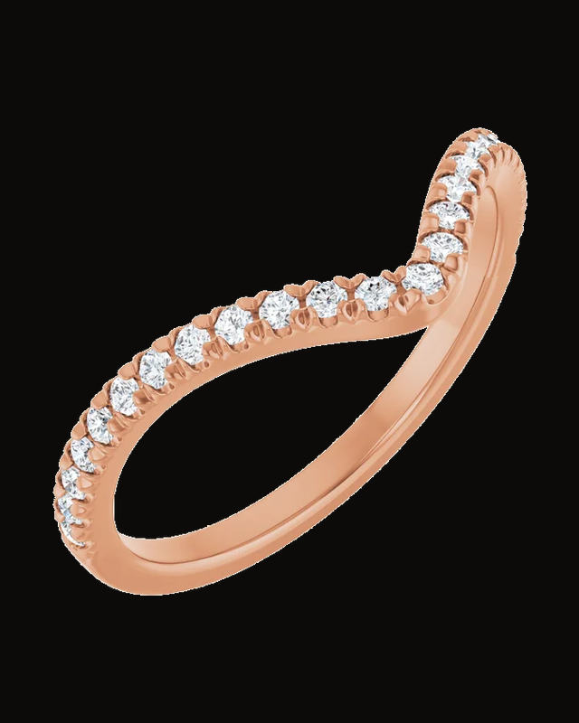 1/5 CTW Lab Grown Diamond French-Set Contour Band