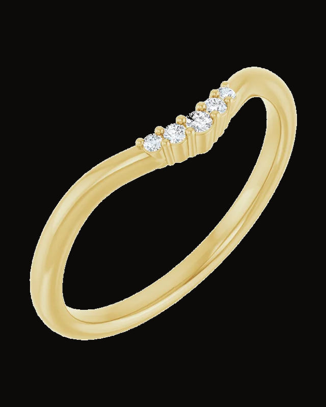 0.04 CTW Natural Diamond Matching Band — 14K Yellow Gold · 1.91 mm