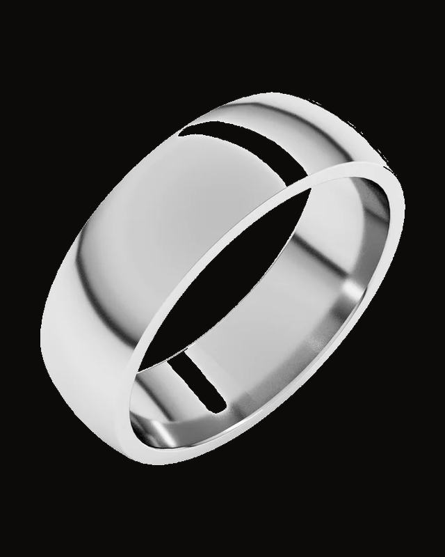 Lightweight Comfort-Fit Half Round Band