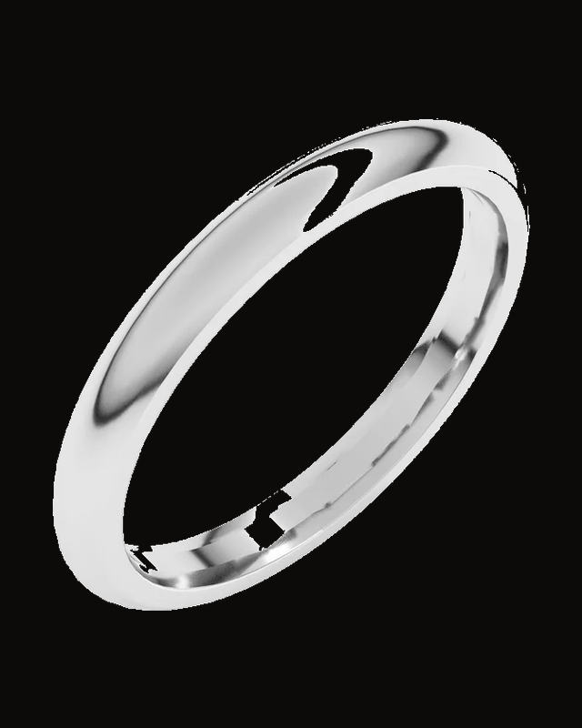 Standard Weight Comfort-Fit Half Round Band