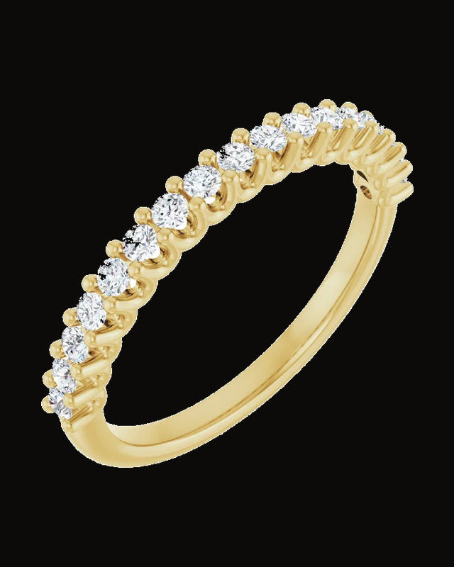 1/2 CTW Lab-Grown Diamond Anniversary Band — 14K Yellow / White Gold