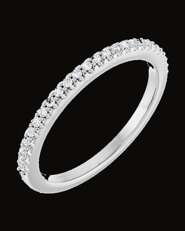 Shared-Prong Anniversary Band — 14K Yellow / White Gold · 1.7 mm