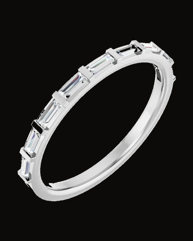 1/4 CTW Lab-Grown Diamond Anniversary Band — 14K White / Yellow Gold · 1.9 mm