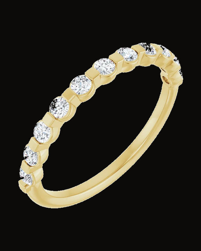 1/3 CTW Natural Diamond Anniversary Band — 14K Yellow Gold · 1.8 mm