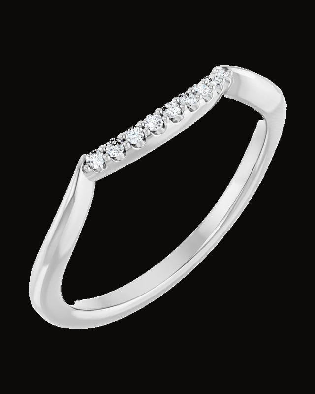 Accented Infinity-Inspired Engagement Ring or Band — Rhodium-Plated on 14K White Gold · 1.7 mm