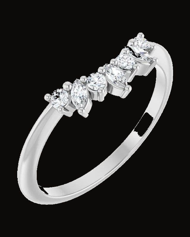 1/6 CTW Natural Diamond Contour Band