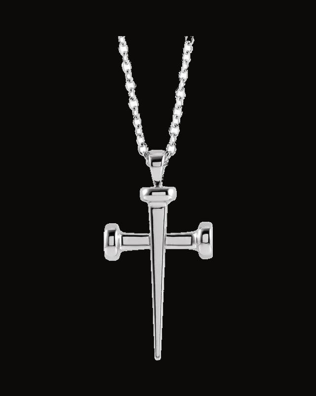 Nail Cross Necklace or Pendant
