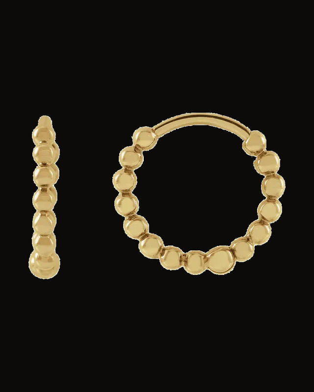 Beaded Hoop Earrings