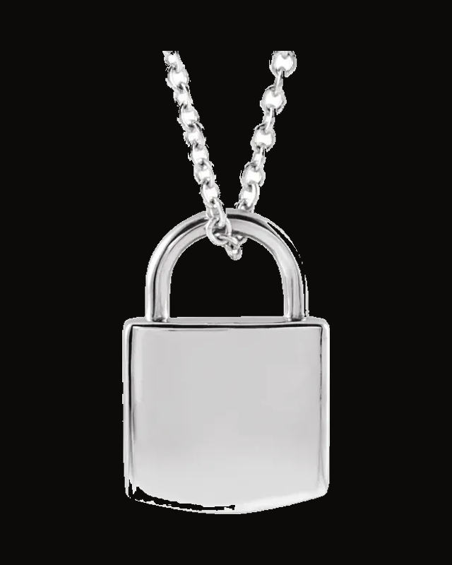 Engravable Lock Necklace or Pendant