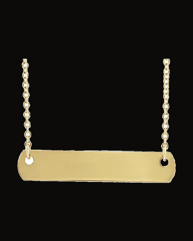 Engravable Bar Necklace