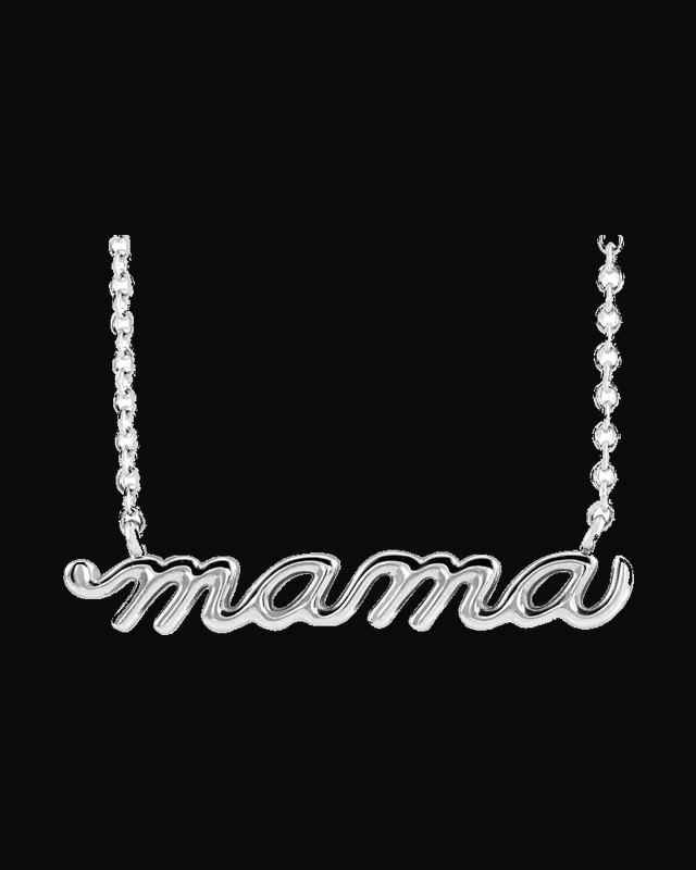 Petite Mama Script Necklace or Center