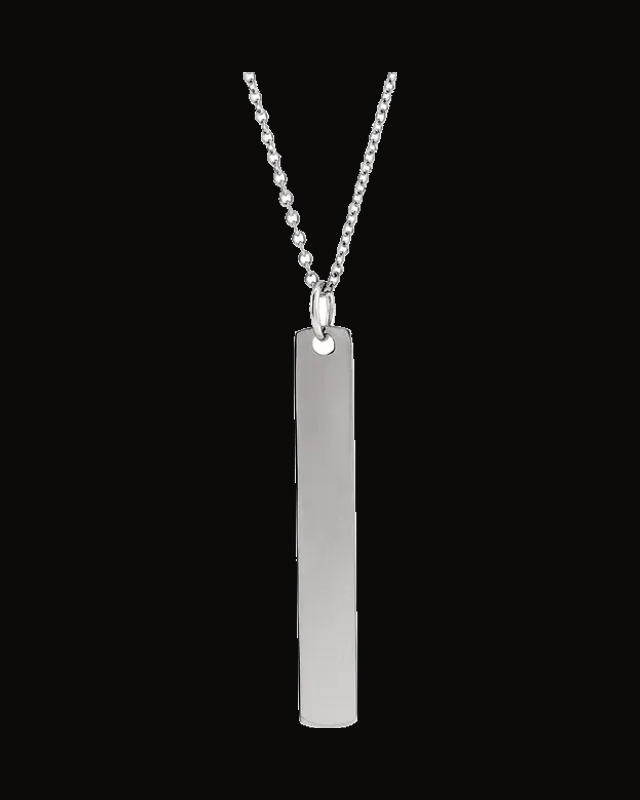 Engravable Bar Necklace or Pendant