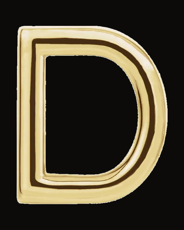 Single Initial Earring