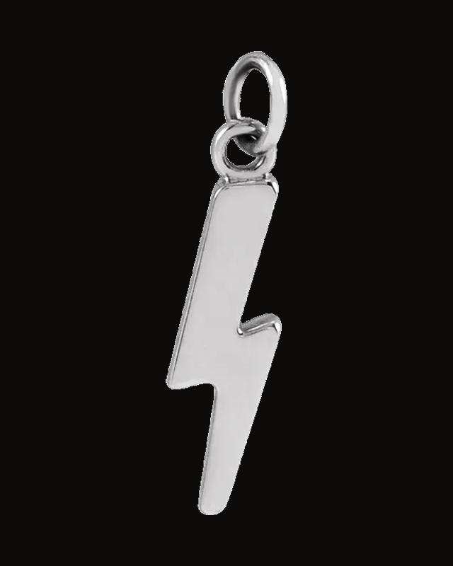 Lightning Bolt Necklace — Sterling Silver