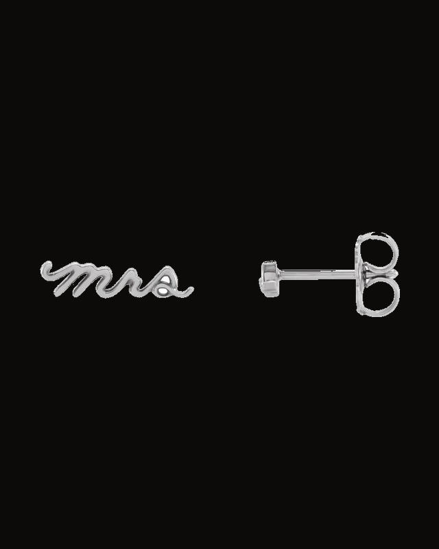 Mrs Stud Earrings