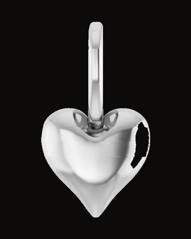 Puffed Heart Charm/Pendant