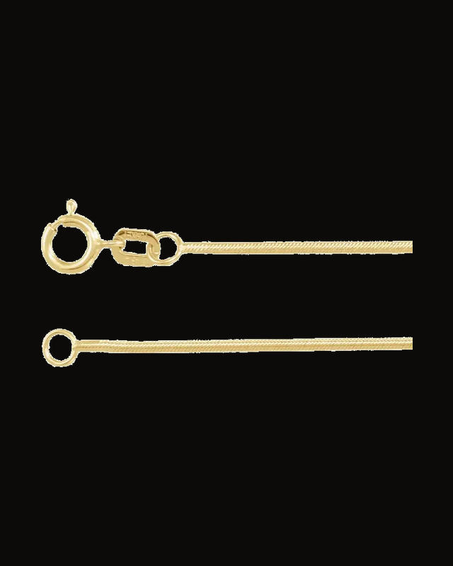 1 mm Round Snake Chain
