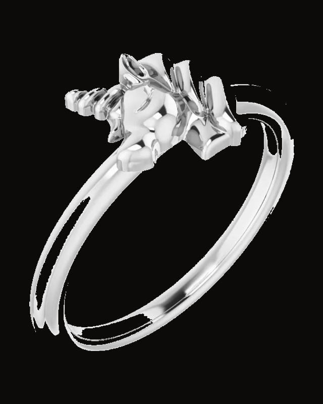Youth Unicorn Ring — Sterling Silver · 1.3 mm
